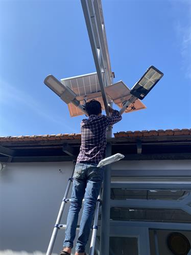 Dự án Camera giám sát, báo cháy, đèn năng lượng cho khách hàng tại Nhà Bè, TPHCM