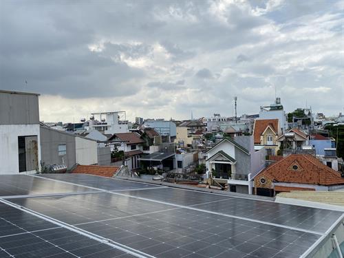 Dự án Điện năng lượng mặt trời hệ 10Kwh cho nhà trọ Tân Bình TPHCM