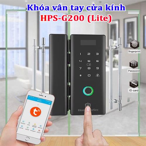 Khóa vân tay cửa kính cường lực G200 (lite)