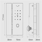 Khóa vân tay cửa kính cường lực G200 (lite)