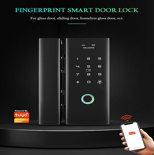 Khóa vân tay cửa kính- APP G200R (Tuya)