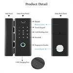 Khóa vân tay cửa kính- APP G200R (Tuya)