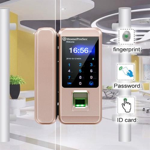 Khóa vân tay cửa kính HPS- 8802 ( không remote )