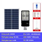 Đèn đường năng lượng mặt trời BlueSky CA-200, công suất 200W