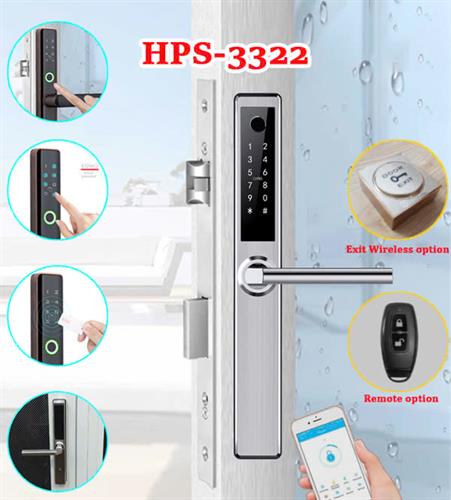 Khóa vân tay cửa nhôm HPS- 3322 (ttlock)