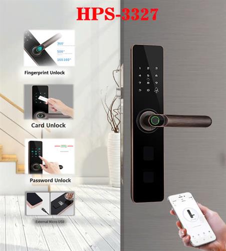 Khóa vân tay cửa gỗ HPS- 3327 (Tuya)